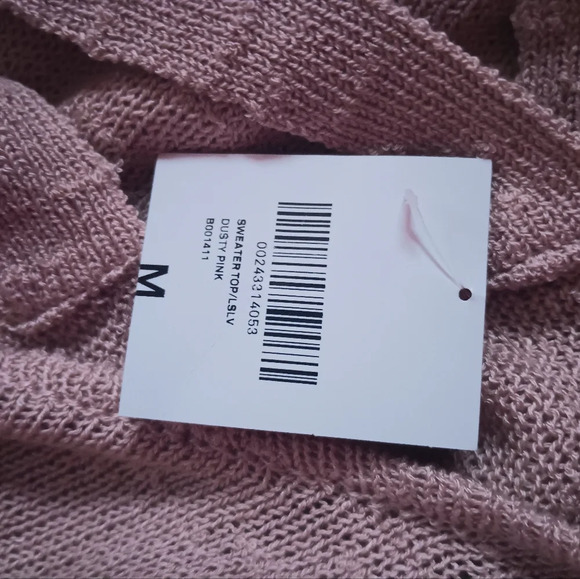Forever 21 dusty pink open back sweater NWT! (Size M) - Picture 6 of 7